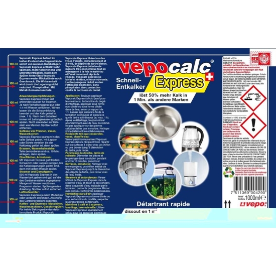 Vepocalc Express Schnell-Entkalker Flasche 1000ml buy online