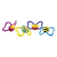 Nuby Nuggi Paci-Pals Oval Silikon Noppen 6-36