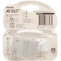 Avent Philips Beruhigungssauger Tiermotiv 6-18 Monate Boy 2 Stück