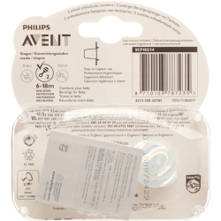 Avent Philips Beruhigungssauger Tiermotiv 6-18 Monate Boy 2 Stück