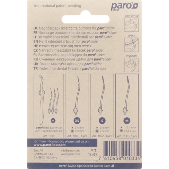 Paro Slider Refill-Brushes M 6 Stück buy online
