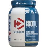 Dymatize Iso 100 Zero Carb Gourmet Vanilla 900g