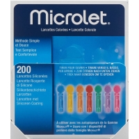 Microlet Lanzetten Farbig 200 Stück