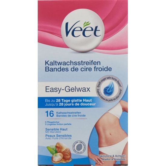 Veet Kaltwachsstreifen Bikini & Achseln Sensible Haut 8x 2 Stück buy online
