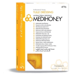 Medihoney Antibacter Tulle Dress 5x5cm 3 Ply 5 Stück