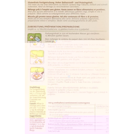 Morga Linsentaetschli Glutenfrei Bio 150g buy online