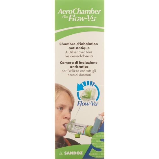 Aerochamber Plus Flow-vu ohne Maske (5+ J) Grün buy online