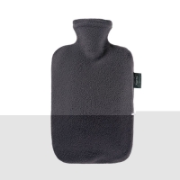 Fashy Wärmflasche 2L Vlies Bezug Anthrazit
