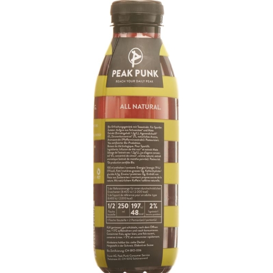 Peak Punk Bio Craft Tea Black Tea & Mate Flasche 5 dl buy online