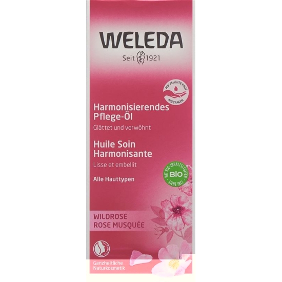 Weleda Wildrose Harmonisierendes Pflege-Öl Glasflasche 100ml buy online