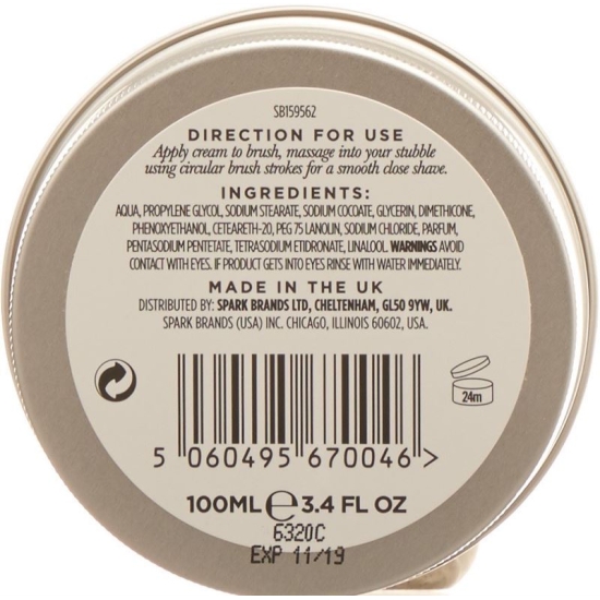 Hawkins & Brimble Shaving Cream Dose 100ml buy online