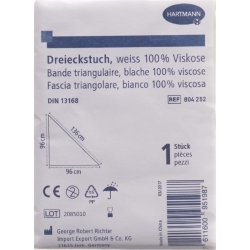 Hartmann triangular cloth white