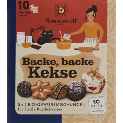 Sonnentor Backe Bake biscuits 5x2 spice mixtures