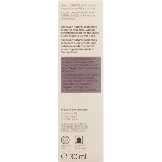 Similasan Nc Age Balance Creme-Maske Rege Tube 30ml buy online