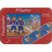 Doell Heftpflaster 19x72mm Feuerwehr Dose 20 Stück