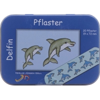 Doell Heftpflaster 19x72mm Delfine Dose 20 Stück