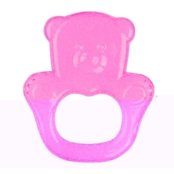 Babyono teething ring with gel bear