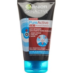 Garnier Skin Active 3in1 Charcoal Tube 150ml