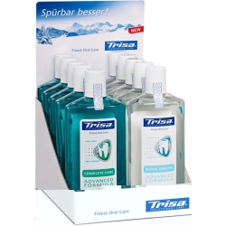 Trisa mouthwash 10 pieces display