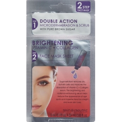 Skin Republic 2 Step Brigh Vit C+collagen Mask Beutel