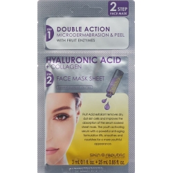 Skin Republic 2 Step Hyaluron Acid+collag Mask Beutel