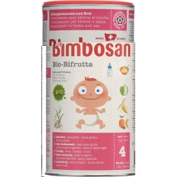 Bimbosan Organic Bifrutta powder rice + fruit tin 300g