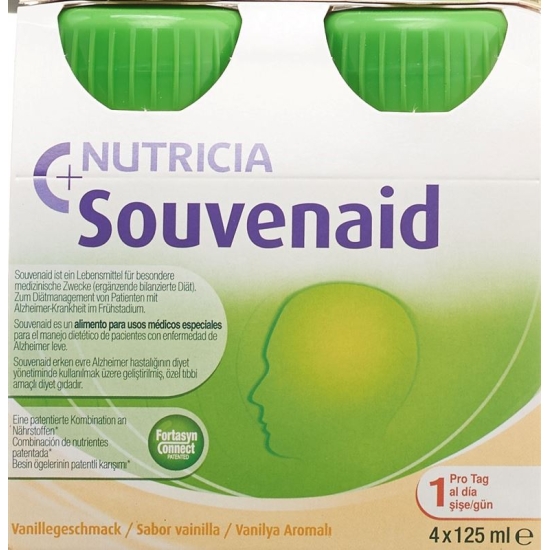 Souvenaid Trinknahrung Vanille 4x 125ml buy online