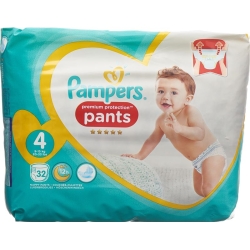 Pampers Prem Prot Pan Grösse 4 9-15kg Maxi Spar 32 Stück
