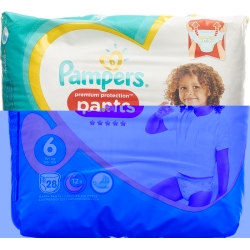 Pampers Prem Prot Pan Grösse 6 15+kg Ex Lar Spar 28 Stück