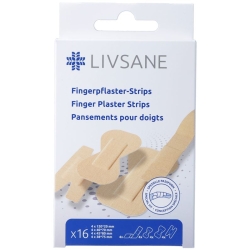 Livsane Fingerpflaster-Strips 16 Stück
