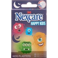 3M Nexcare Kinderpflast Happy Kids Monsters 20 Stück