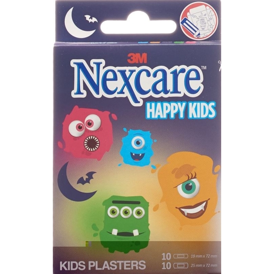 3M Nexcare Kinderpflast Happy Kids Monsters 20 Stück buy online