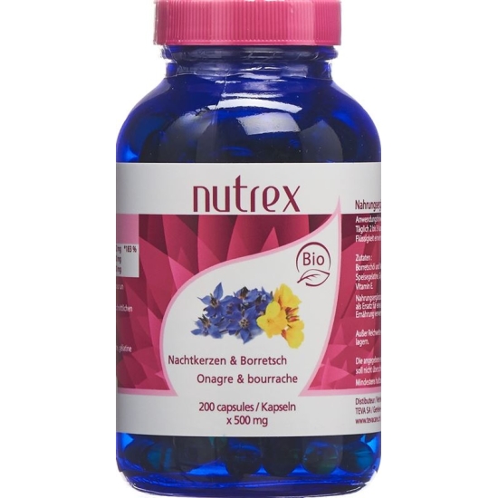 Nutrex Nachtkerz Borretsch Kapseln 500mg Bio 200 Stück buy online