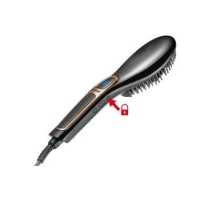 Trisa Straightener Brush Smooth Ceramic Lcd Displa