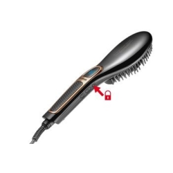 Trisa Straightener Brush Smooth Ceramic Lcd Displa