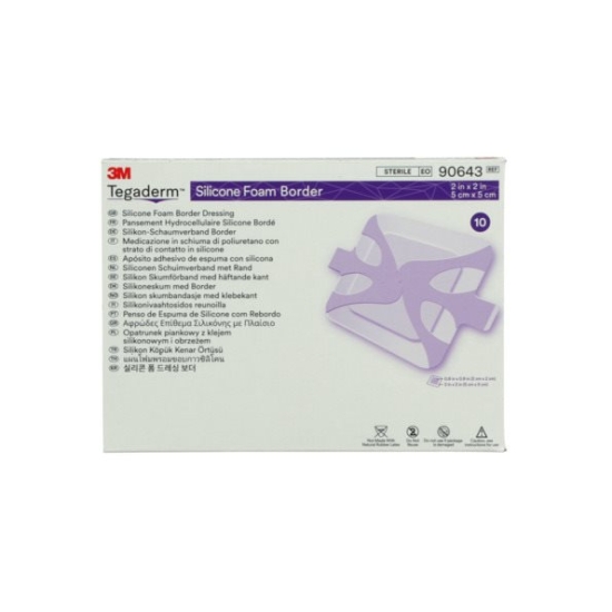3M Tegaderm Silikon-Schaumver 5x5cm Bor 10 Stück buy online