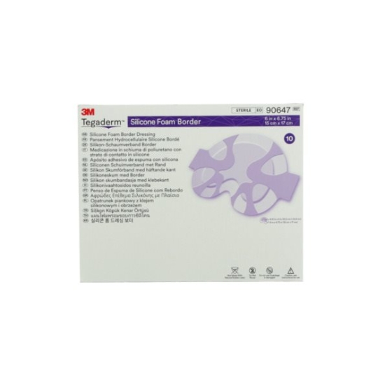 3M Tegaderm Silikon-Schaumver 15x17cm Bor 10 Stück buy online