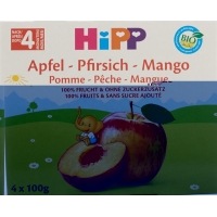 Hipp Fruchtpause Apfel Pfirsich Mango 4x 100g