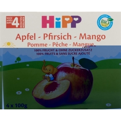 Hipp Fruchtpause Apfel Pfirsich Mango 4x 100g