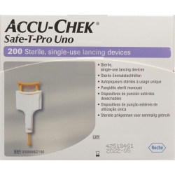 Accu-chek Safe-t Pro Uno Einmalstechhilfe 200 Stück
