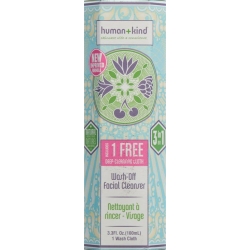 Human+kind Wash+off Facial Cleanser Tube 100ml