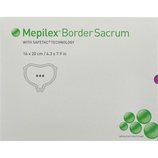 Mepilex Border Sacrum 16x20cm 5 pcs
