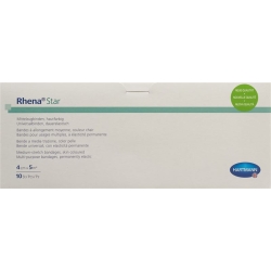 Rhena Star Elastisch Binden 4cmx5m Hautfarbig Offen 10 Stück