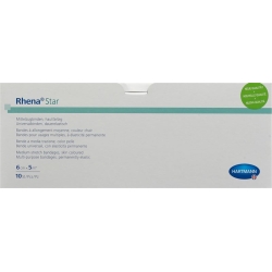 Rhena Star Elastisch Binden 6cmx5m Hautfarbig Offen 10 Stück