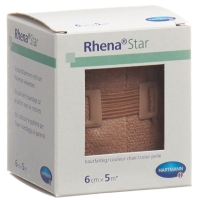 Rhena Star Elastische Binden 6cmx5m Hautfarbig (neu)