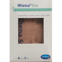 Rhena Star elastic bandages 8cmx5m skin color