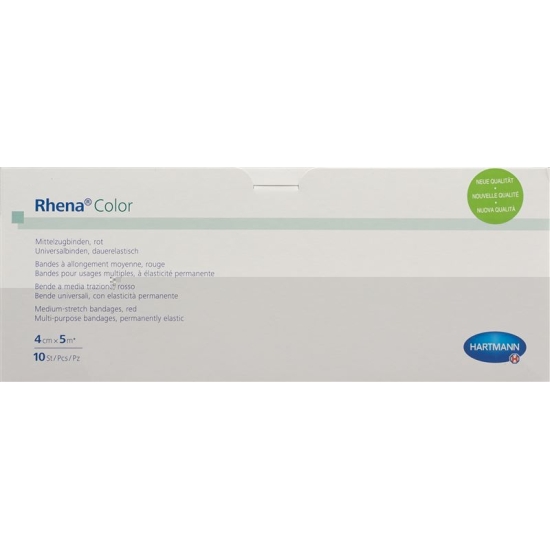 Rhena Color Elastisch Binden 4cmx5m Rot Offen 10 Stück buy online