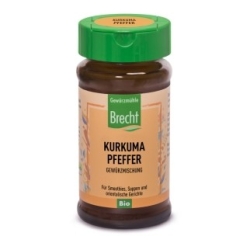 Brecht Kurkuma Pfeffe Gemahlen Bio Glas 37g