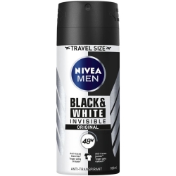 Nivea Male Deo Invis Black&wh Pow Pock Size 100ml