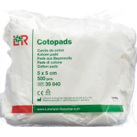 Cotopads Pads Aus Baumwolle 5x5cm Beutel 500 Stück